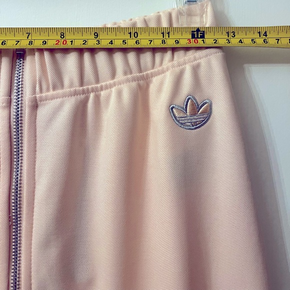 Adidas Front Zip Skirt- Pink Tint Midi Skirt - Picture 6 of 8